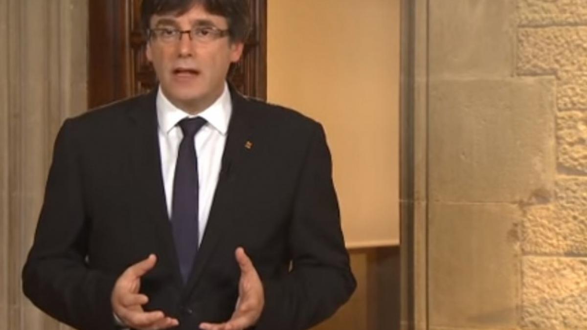 anuntul facut de liderul separatist carles puigdemont dupa ce madridul a cerut senatului