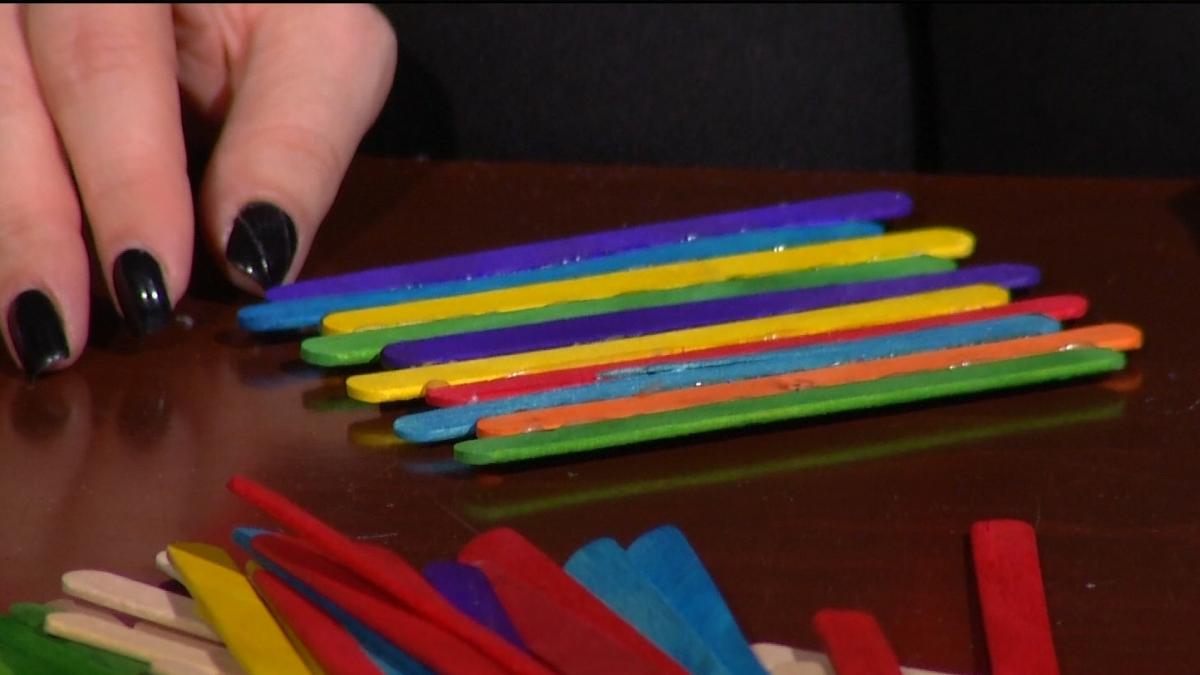 numai de bine rame foto din betisoare de cafea