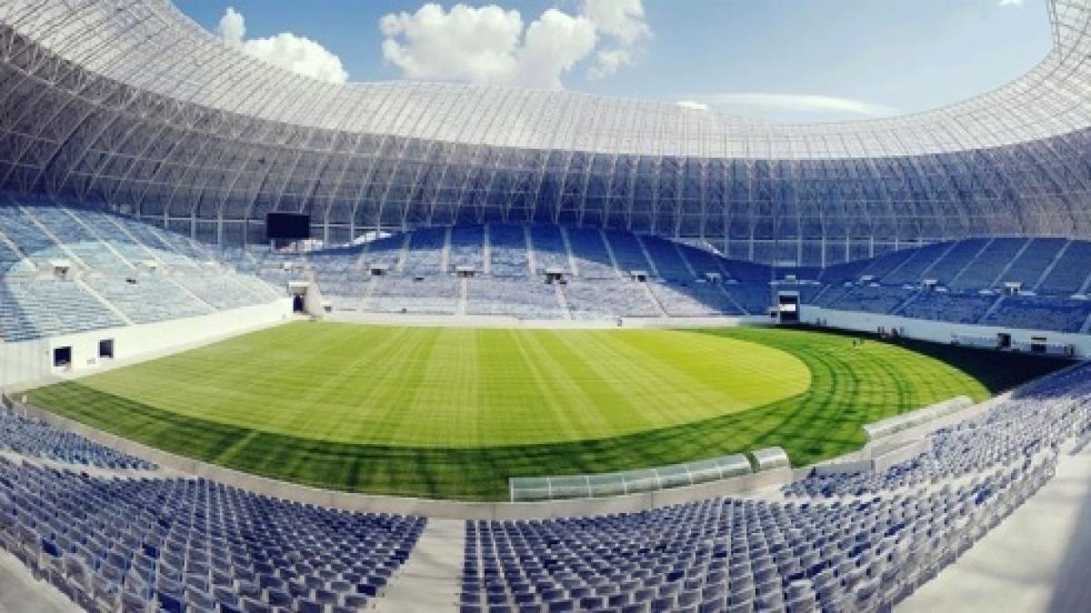 imagini spectaculoase de la ceremonia de inauguare a stadionului din craiova video