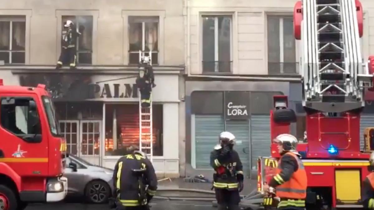 incendiu puternic la paris mai multe victime dupa ce un magazin a fost cuprins de flacari video