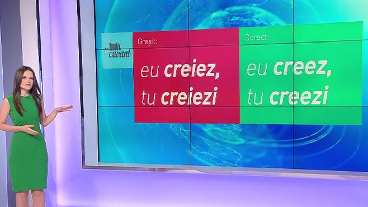 conjugarea verbului a crea care sunt cele mai frecvente greseli