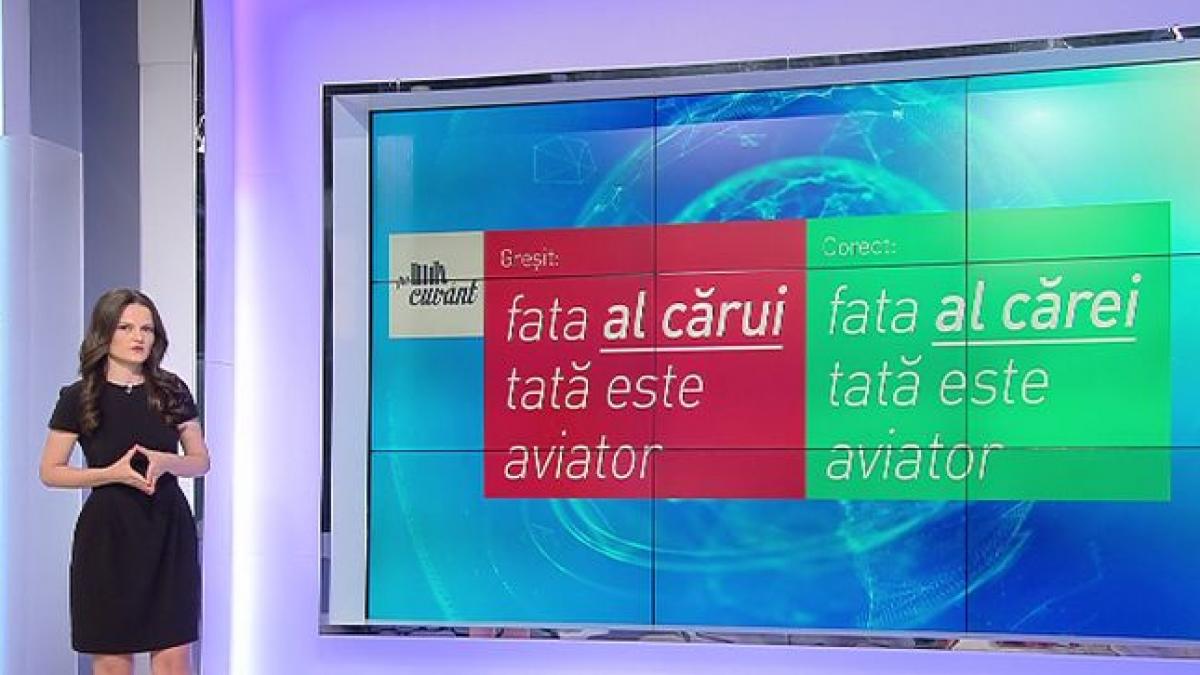 pe cuvant cu ana iorga cum se spune corect fata al carui tata este aviator sau fata al carei tata