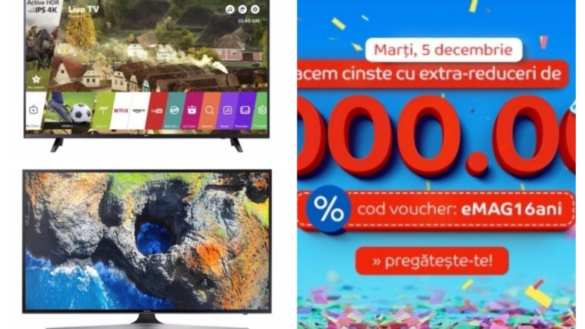 emag reduceri televizoare 4k ultra hd de ziua emag luxul unor imagini de cristal la pret mic