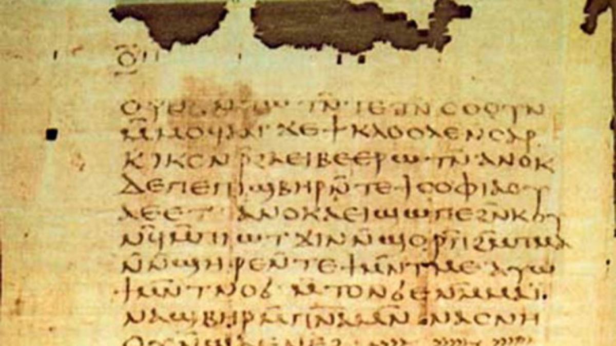 un manuscris interzis despre invataturile lui iisus descoperit dupa 1 600 de ani