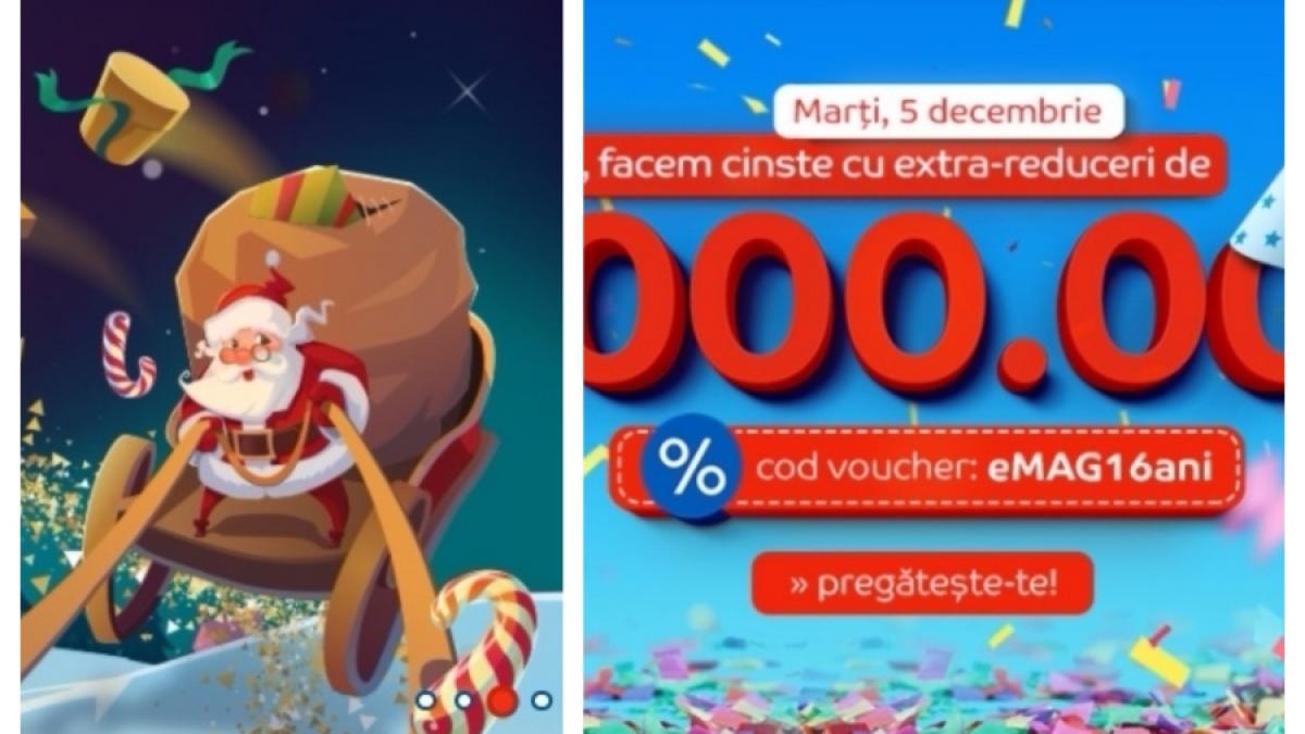 ziua emag 5 decembrie mos nicolae vine cu tolba plina de reduceri imbietoare