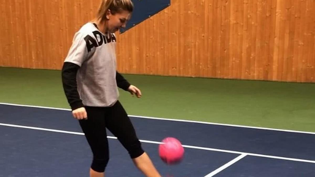 simona halep a publicat un filmulet incredibil cate jonglerii a facut intr o singura tura video