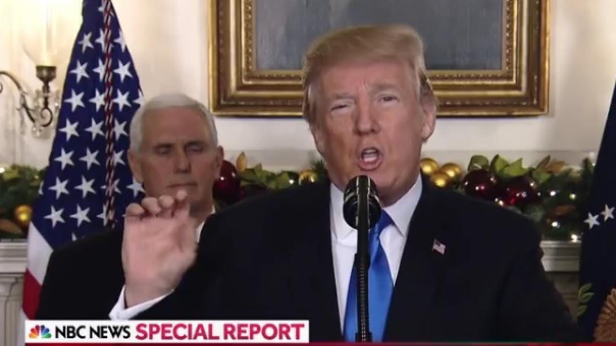 donald trump discurs bizar in fata lumii intregi