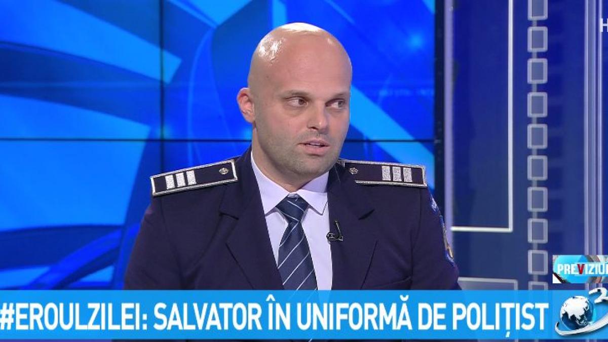 eroulzilei salvator in uniforma de politist