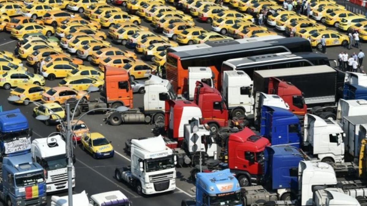 miting de amploare in capitala peste 50 000 de transportatori anunta ca vor iesi in strada