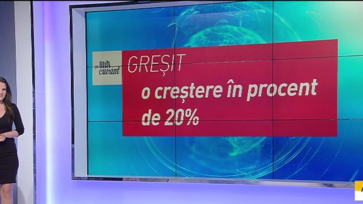 pe cuvant cu ana iorga de ce nu e corect sa spunem preturile au crescut cu un procent de 20