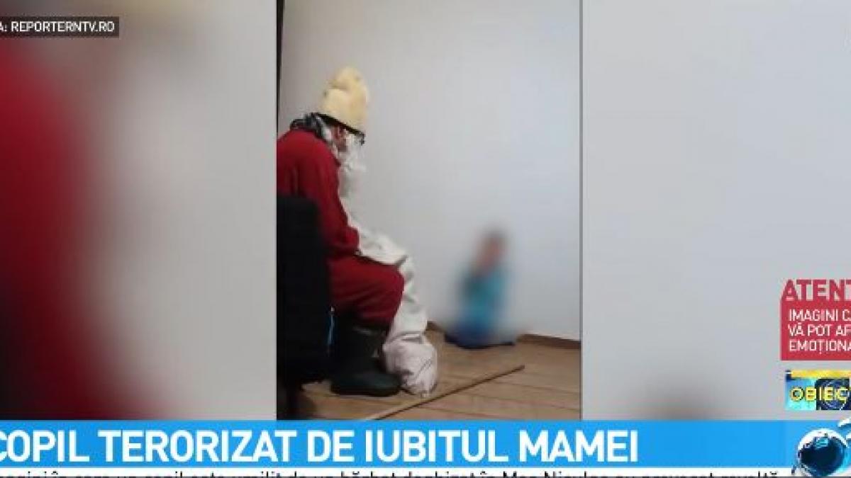 ancheta in cazul unui barbat costumat in mos nicolae care a terorizat si lovit un copil video
