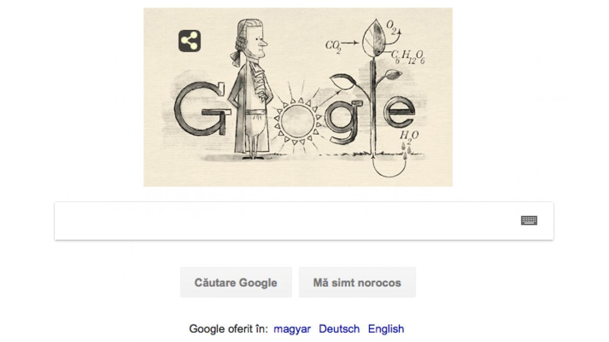 jan ingenhousz celebrat de google cu dodle special ce a facut jan ingenhousz