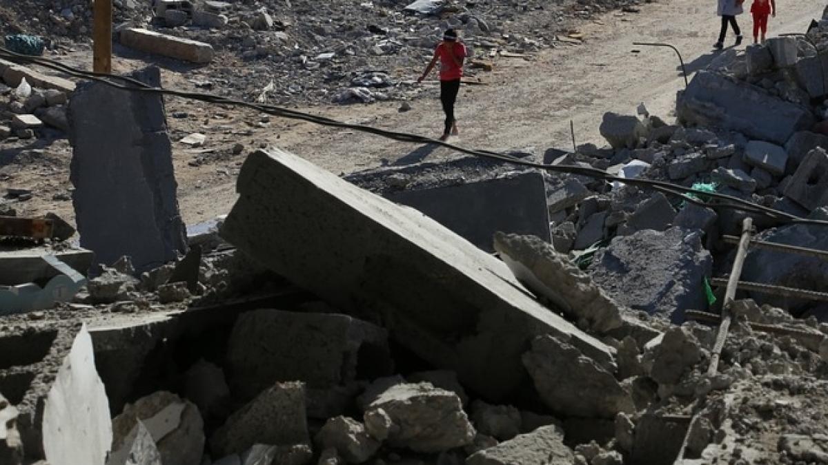 o racheta a fost lansata din fasia gaza spre israel dupa ce donald trump a facut anuntul privind