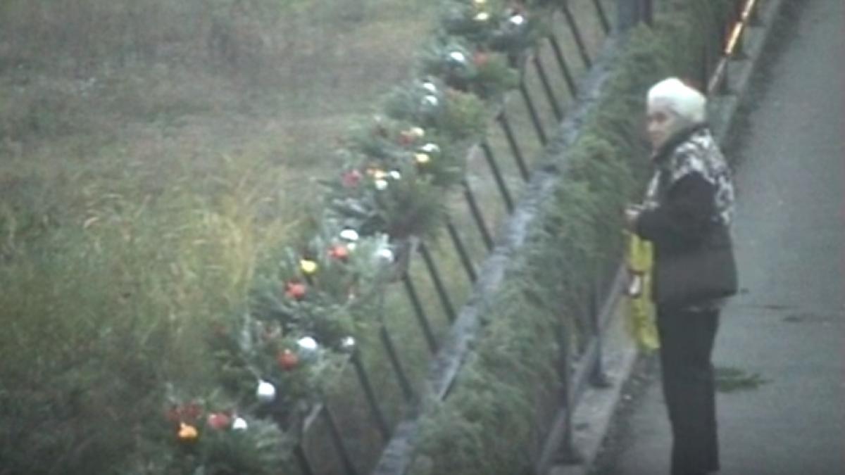 ornamente stradale de craciun furate de localnici din ramnicu valcea video