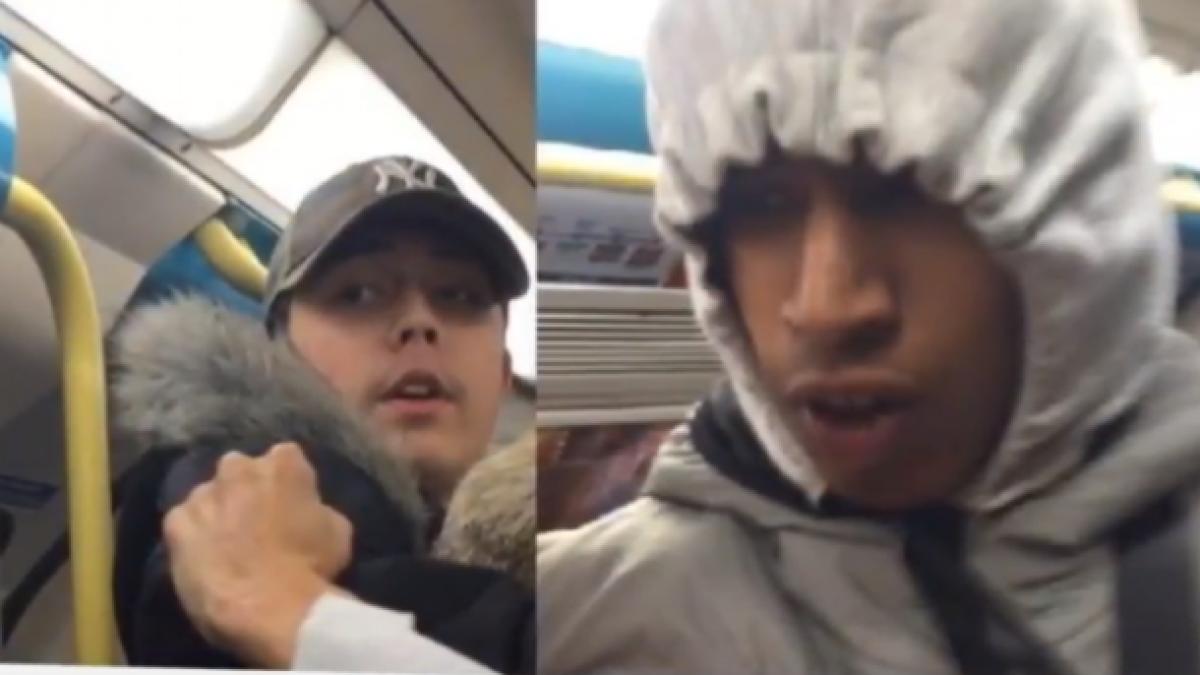 un adolescent victima unui atac rasist in metroul din londra video