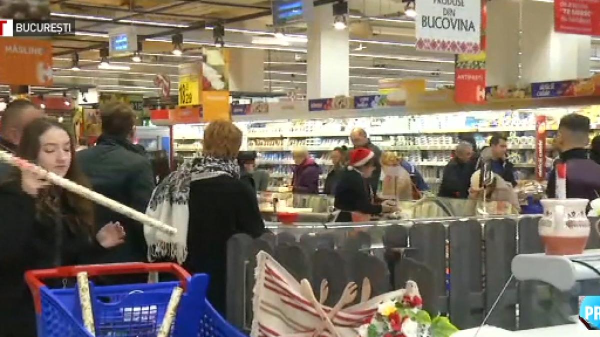 haos in magazine cu doua zile inainte de craciun