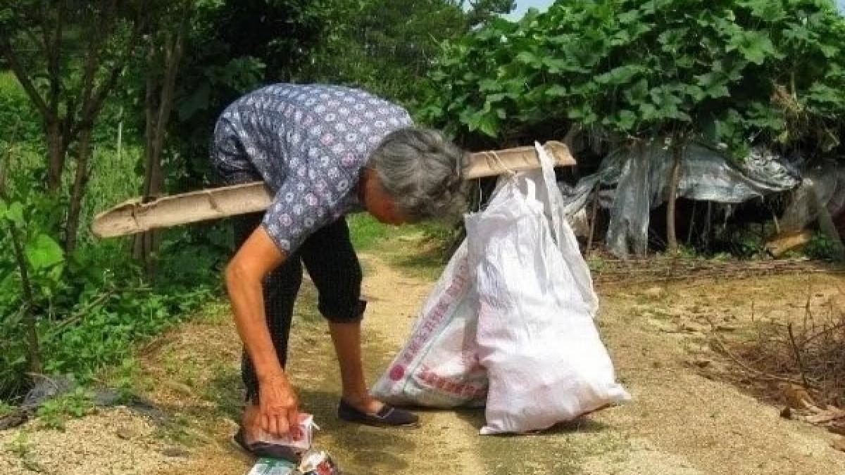 aduna gunoaie pe strada cand a auzit un zgomot dintr un sac s a apropiat si a facut o descoperire