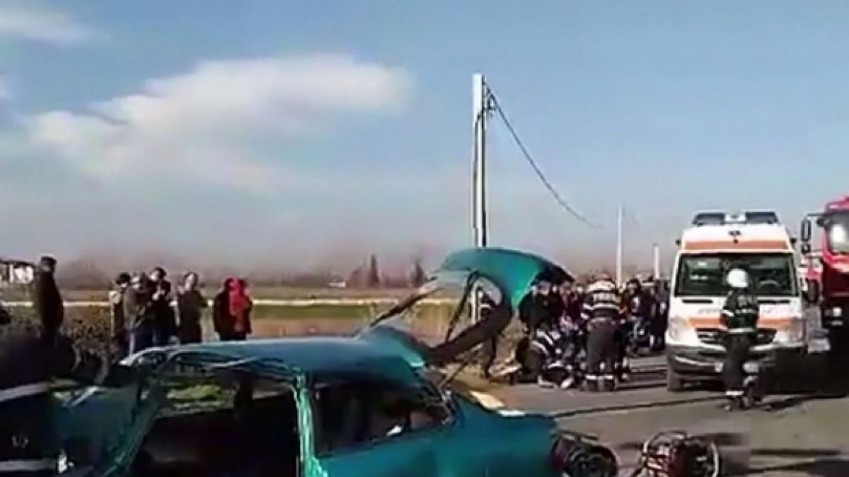 accident cumplit pe valea oltului o femeie si a pierdut viata si trei barbati au fost grav raniti