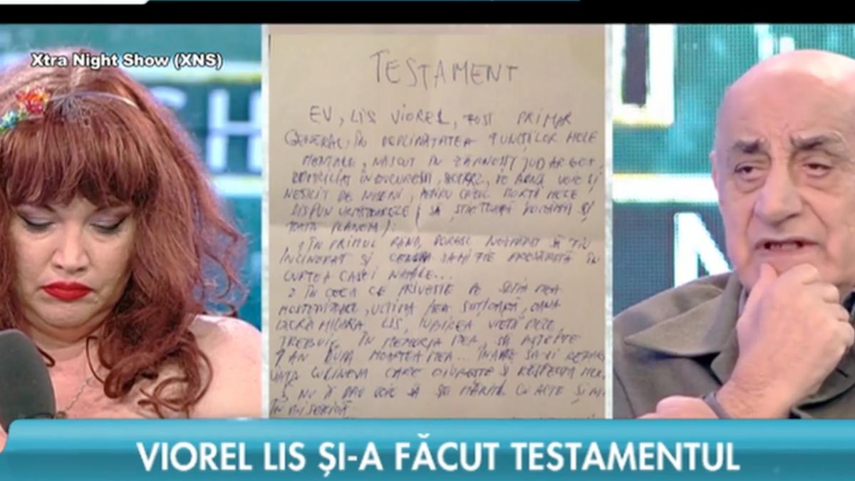 viorel lis si a facut testamentul ce reguli trebuie sa respecte oana