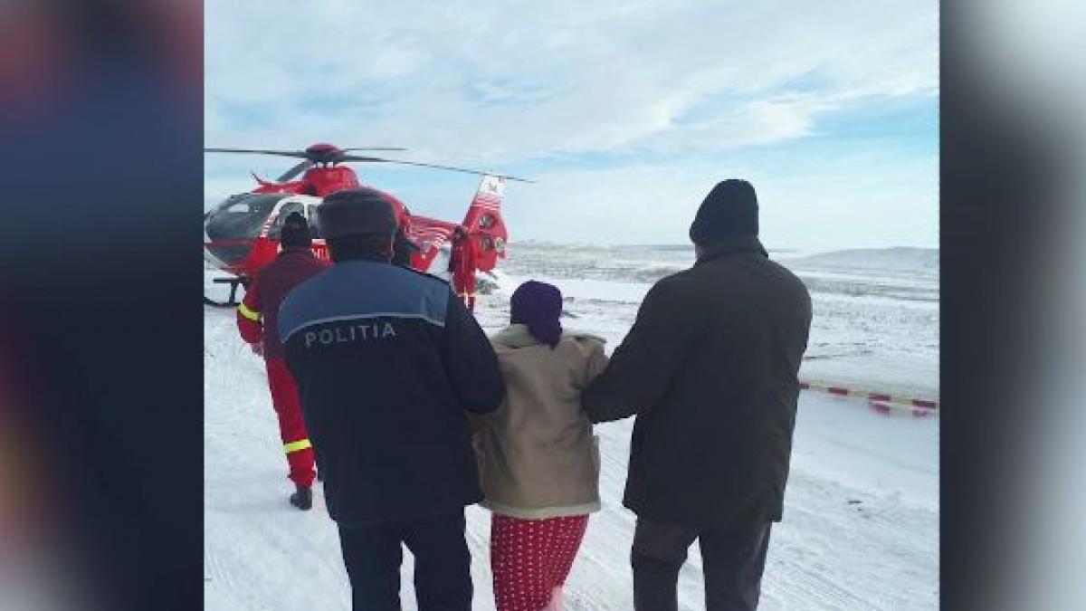 elicopter mai trimis pentru a salva o gravida