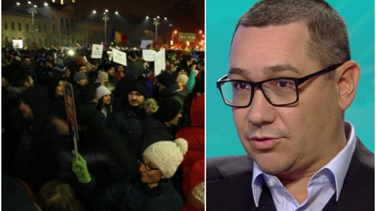 cand a iesit victor ponta ultima oara la protest