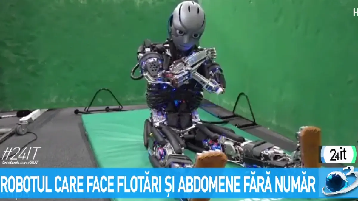 24 it robotul care face flotari si abdomene