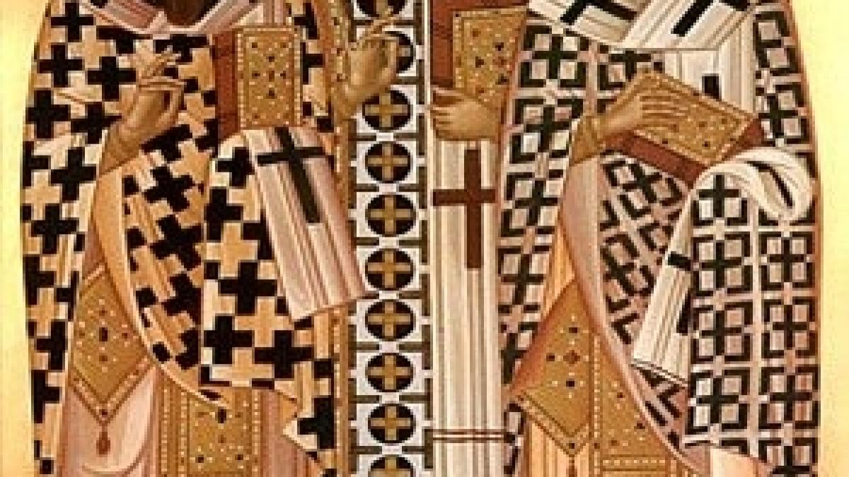 sfintii trei ierarhi sarbatoare mare in biserica ortodoxa