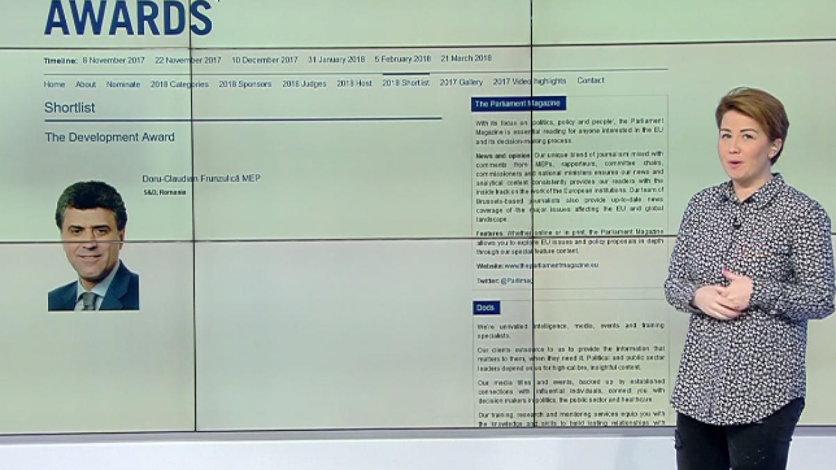 be eu europarlamentari romani la un pas de a fi premiati