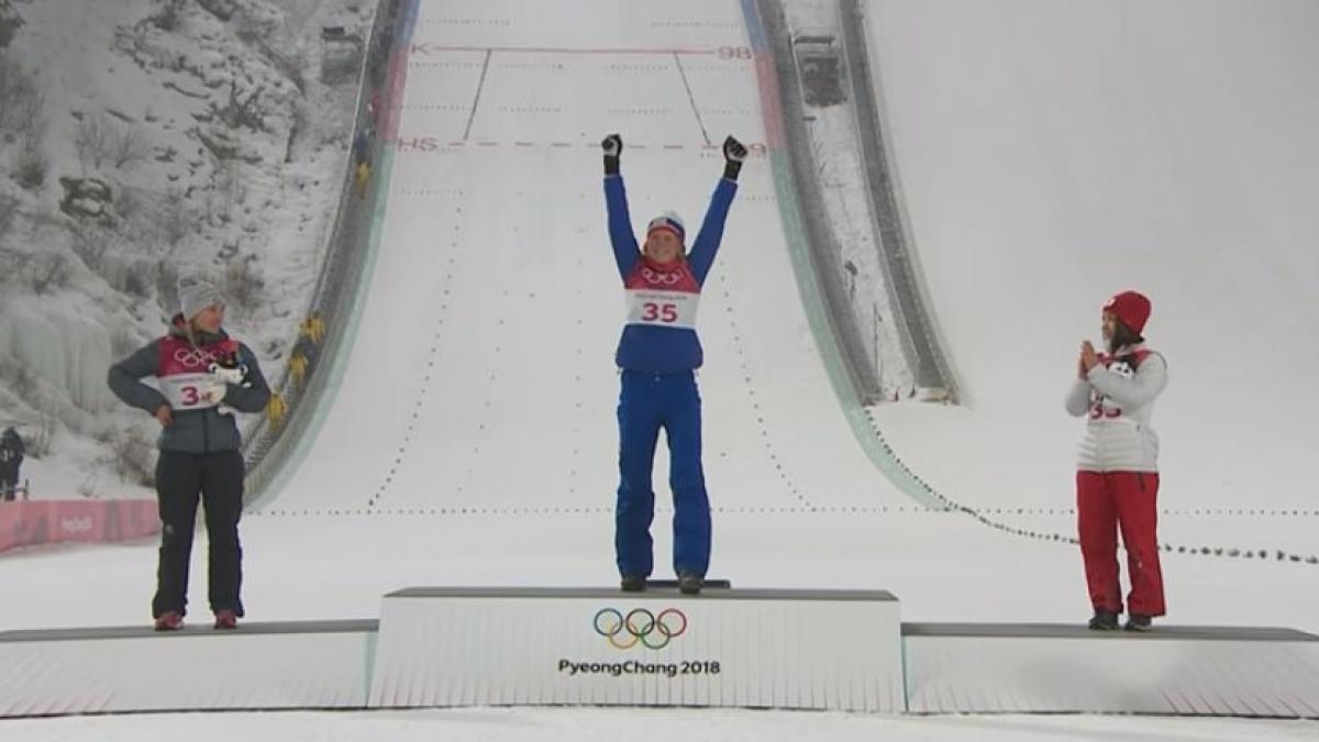 jocurile olimpice de iarna 2018 daniela haralambie locul 25 la sarituri cu schiurile medalie de aur