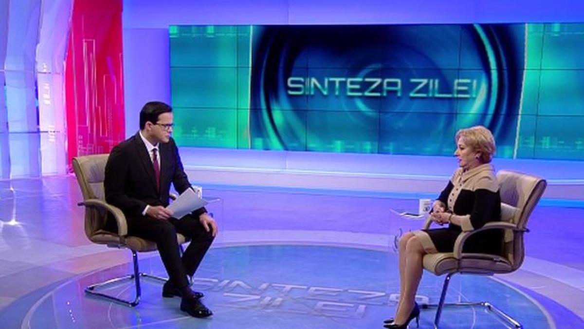 premierul viorica dancila la sinteza zilei primul interviu de la preluarea conducerii guvernului