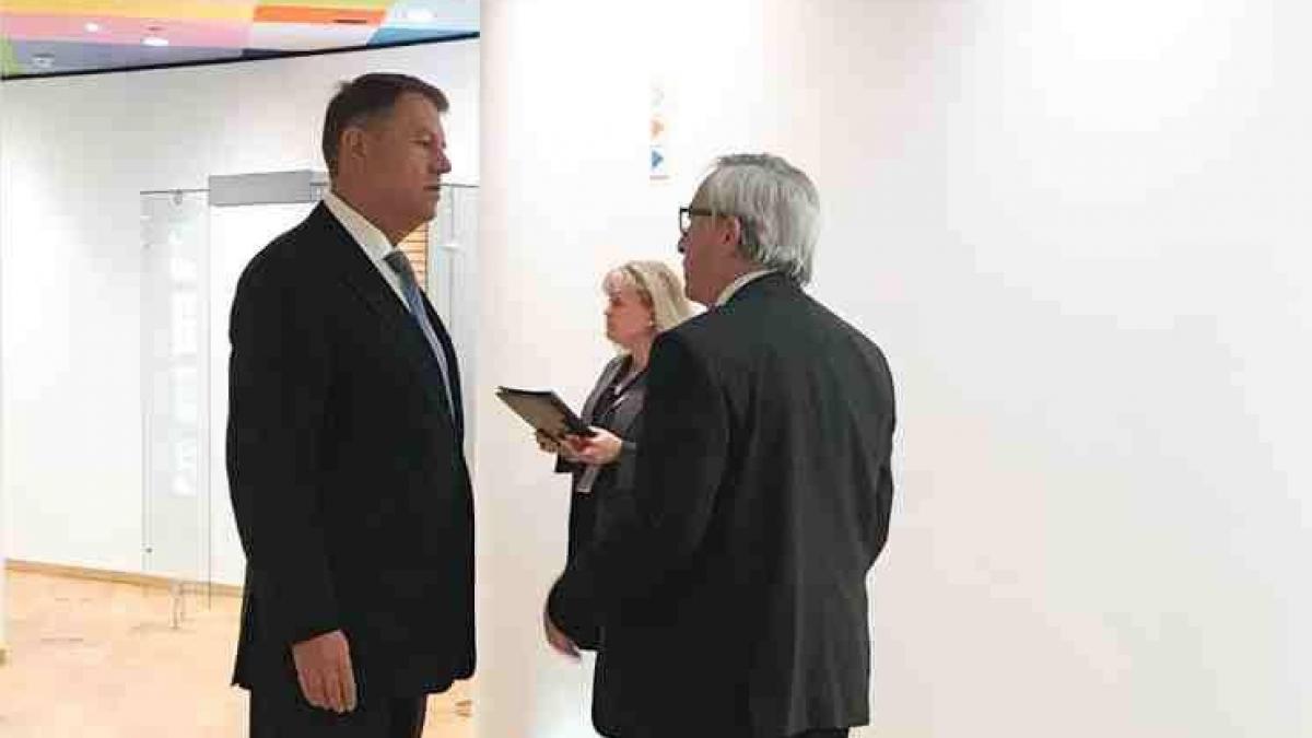 ce au discutat klaus iohannis si jean claude juncker la bruxelles