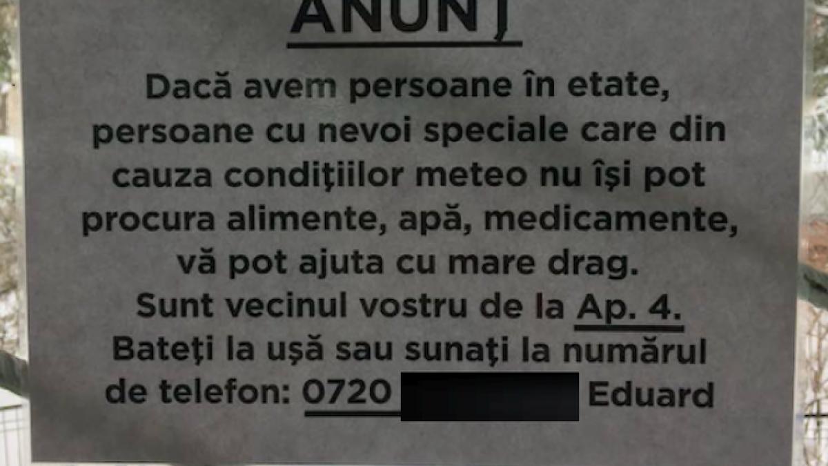 un tanar din capitala face gratuit aprovizionarea pentru vecinii care nu pot iesi din casa
