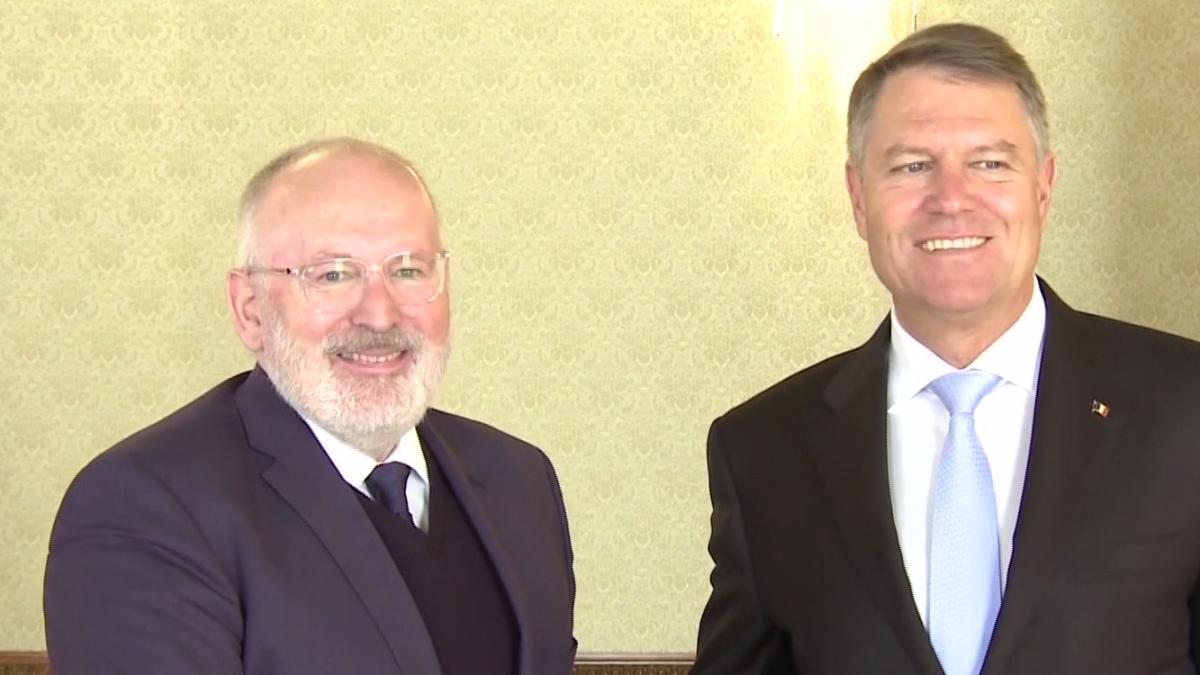 iohannis mesaj dupa discutia cu timmermans ce au vorbit cei doi oficiali despre dna