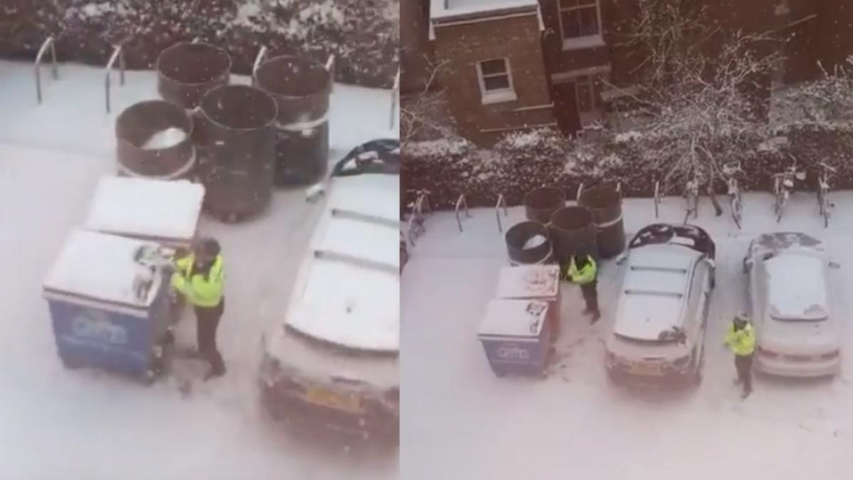 lupta intre doi politisti surprinsa de un cameraman amator detaliul care i a uimit pe internauti