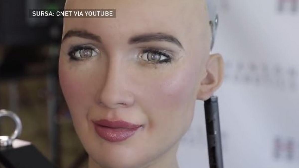 robotul cetatean sophia ajunge la bucuresti