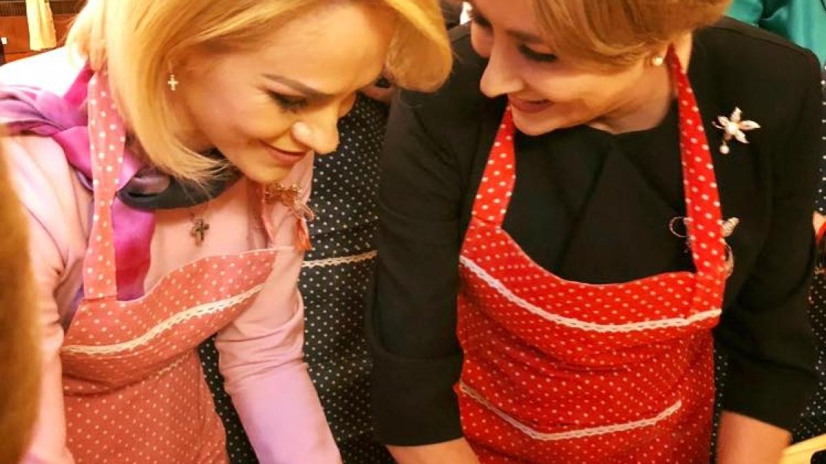 gabriela firea si viorica dancila au gatit de 8 martie imagini inedite cu cele mai puternice doamne