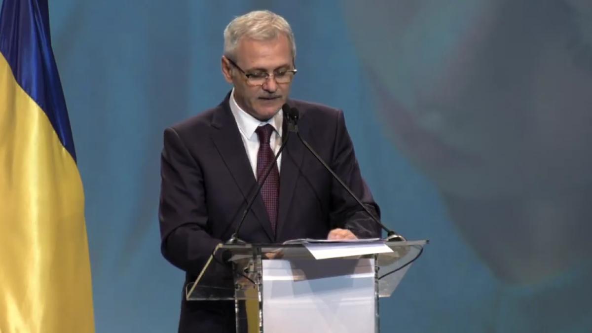 ce a aparut in spatele lui liviu dragnea in timpul discursului la congresul psd foto bizar