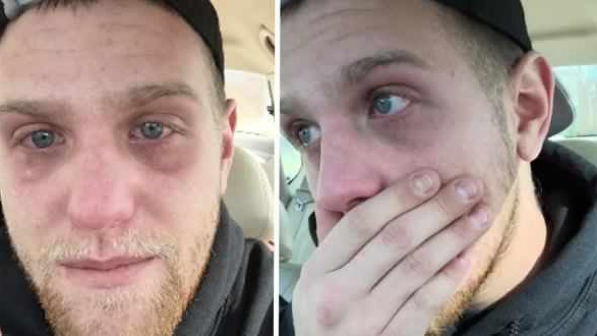 a fost chemat la munca mai devreme ca sa livreze o pizza la o biserica dupa cateva minute barbatul