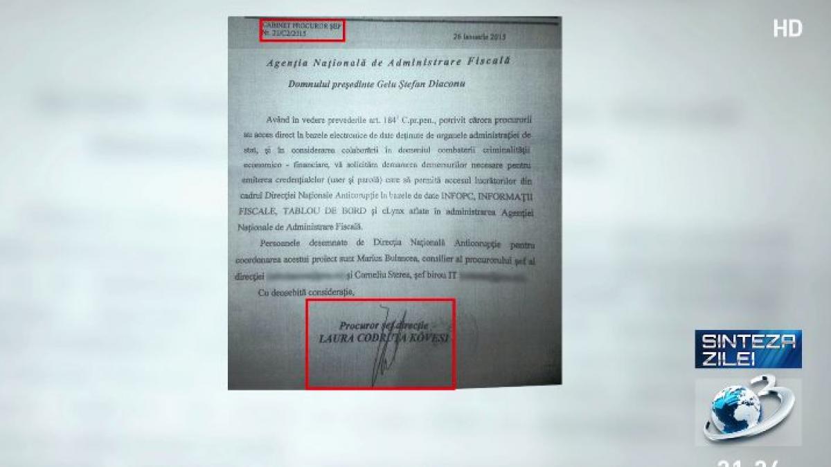 document kovesi si dna acces la baza de date anaf