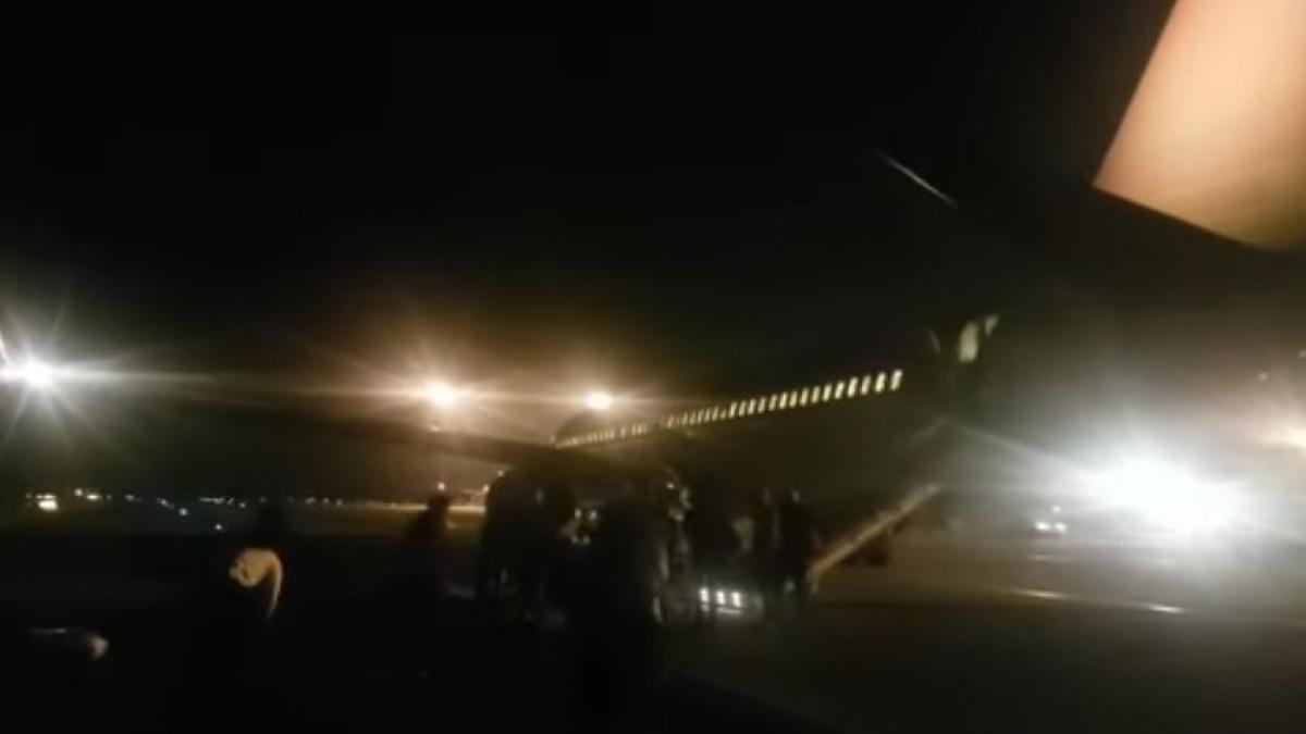 o femeie din israel a cazut dintr un avion in miscare video