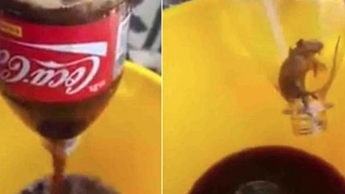 barbatul si a cumparat o sticla de cola cand a ajuns acasa si a vrut sa bea a observat ceva de a