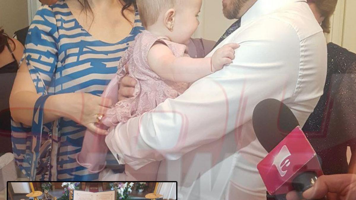 primele imagini de la biserica la botezul fiicei lui tavi clonda si a gabrielei cristea cine si a