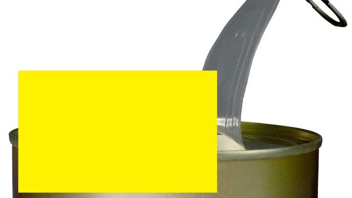 descoperire infioratoare intr o conserva de ton foto