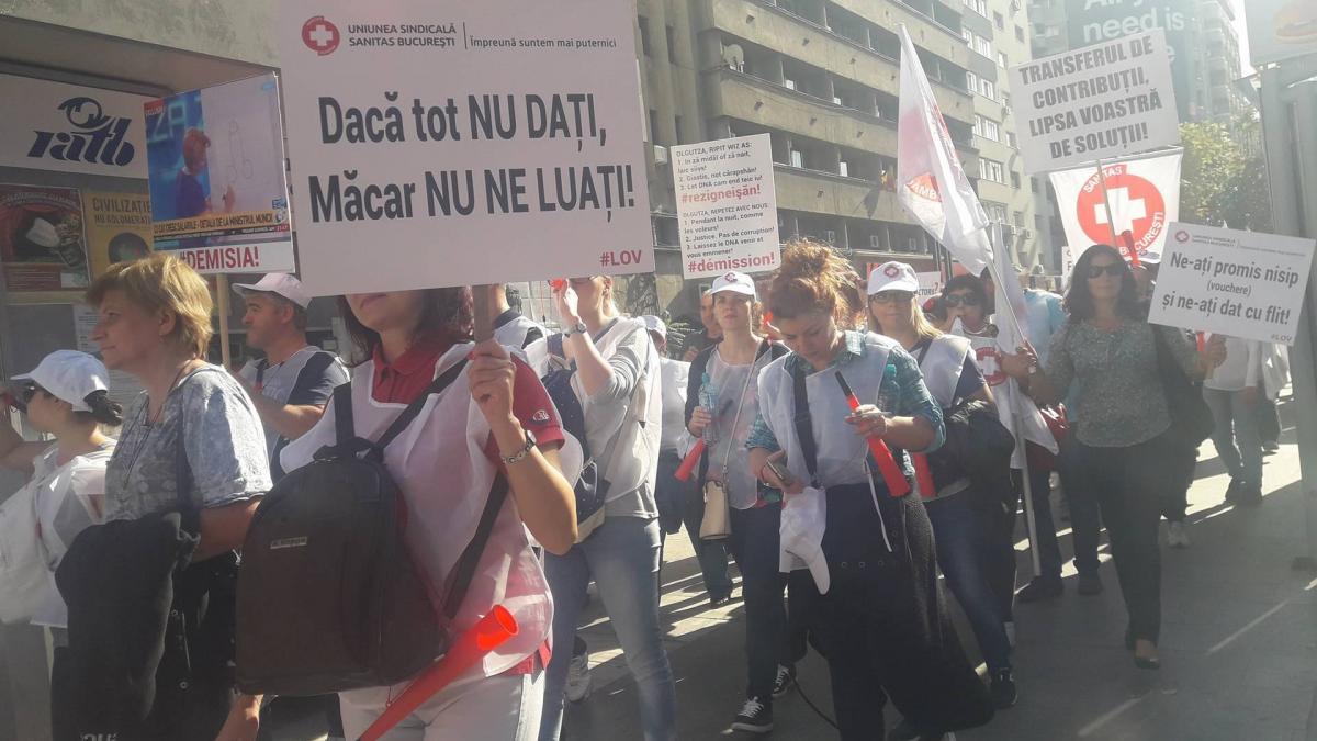 proteste la mai multe spitale din tara din cauza reducerii sporurilor