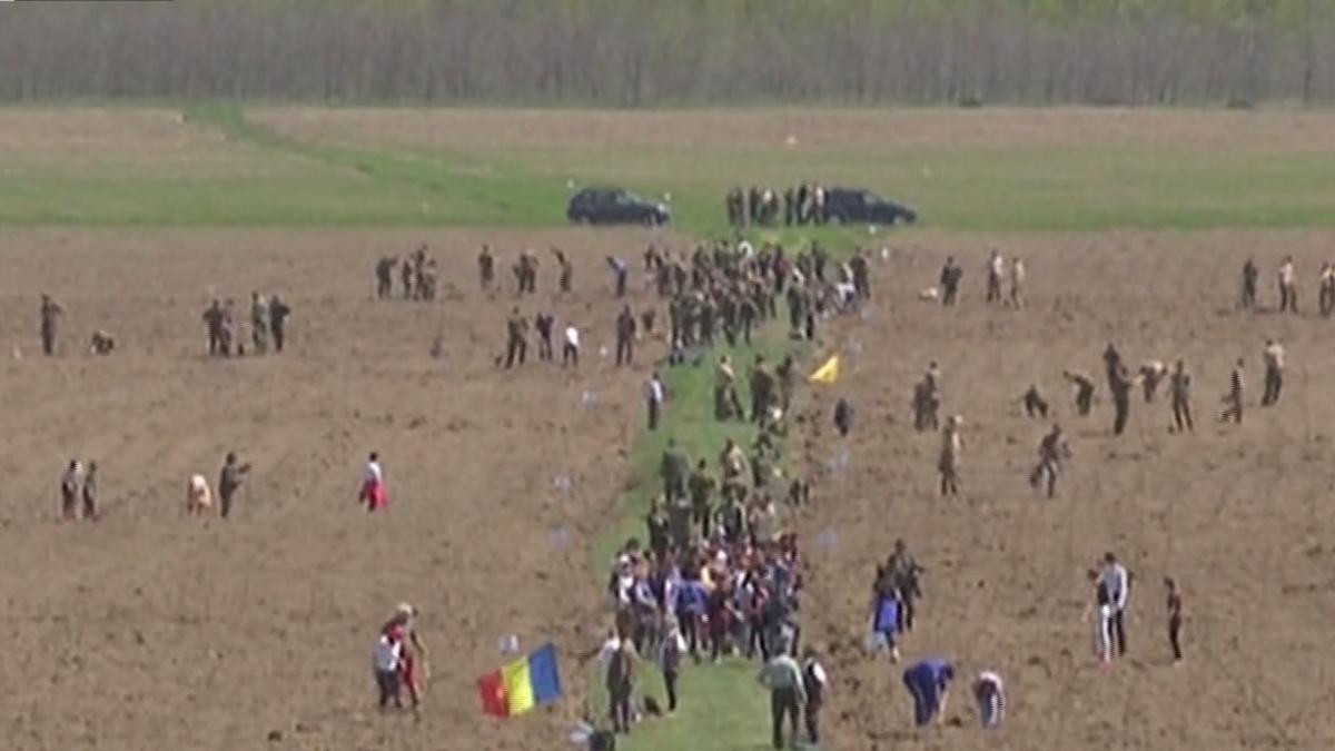 parcul memoriei nationale prinde radacini copiii pasionati de istorie au venit sa planteze stejari