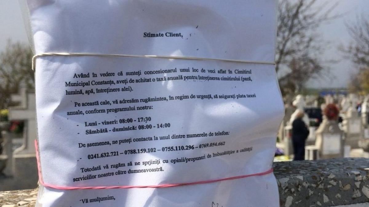 culmea eternitatii mortii dintr un cimitir somati sa si plateasca taxele