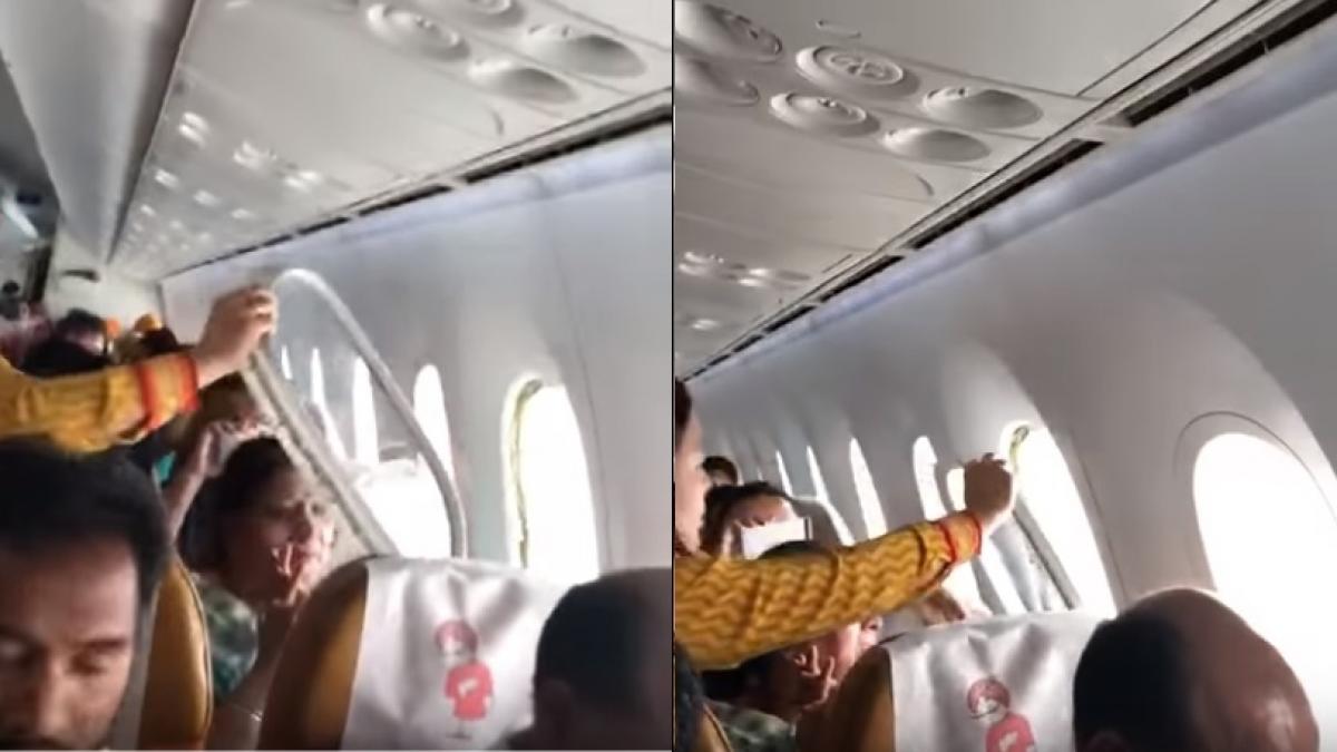 panica la bordul unui avion o fereastra s a desprins in timpul zborului video