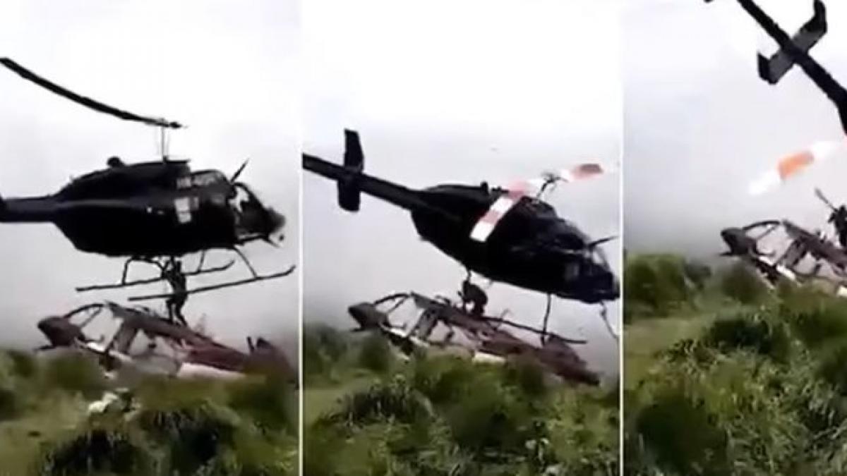 socant a supravietuit unui accident aviatic dar a fost ucis chiar de elicopterul care urma sa l