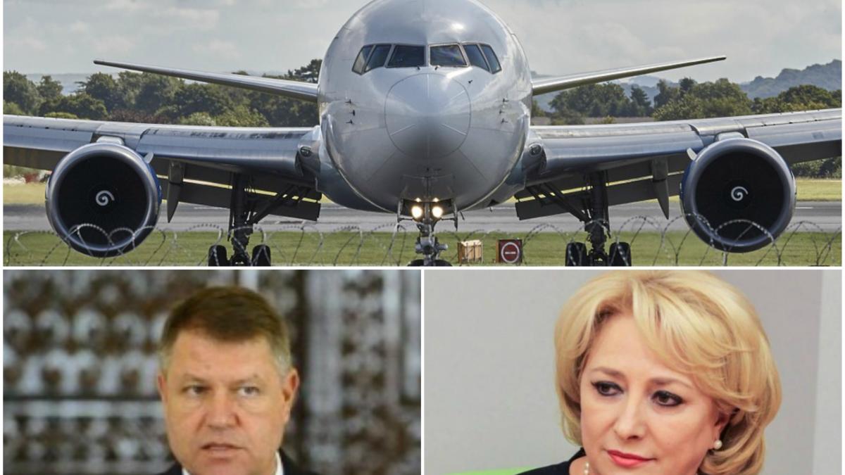 avion fantoma pentru klaus iohannis si viorica dancila