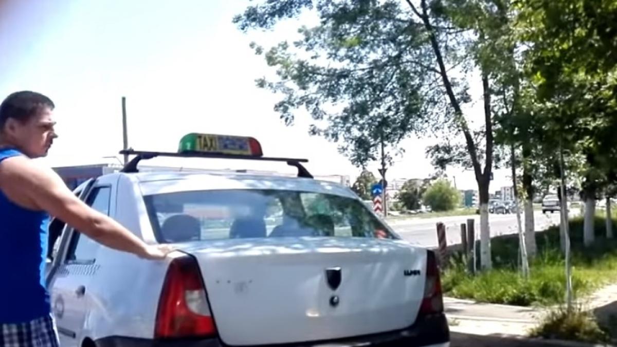 un sofer a fost atacat de un taximetrist furios in trafic la timisoara video